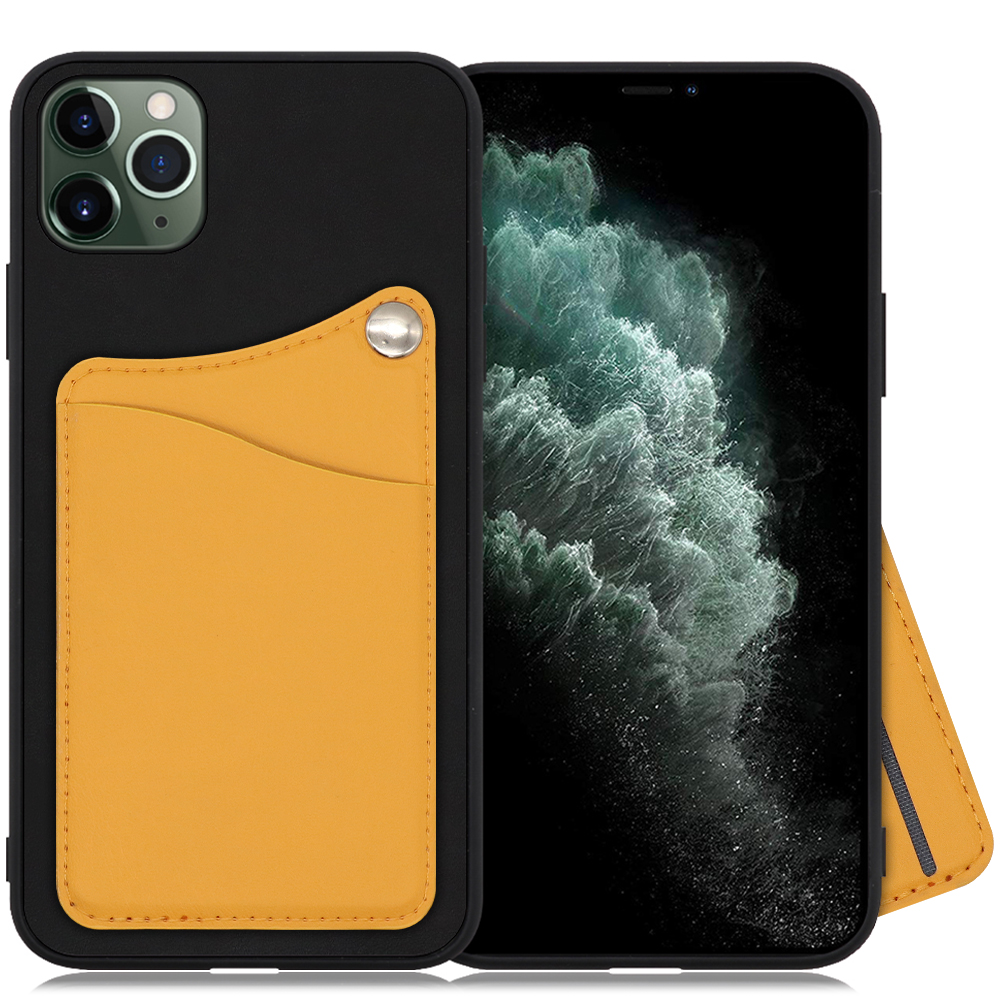 LOOF MODULE-CARD BICOLOR Series iPhone 11 Pro Max 用 [メープルオレンジ] スマホケース ハードケース カード収納 ポケット キャッシュレス FeliCa対応 スマート決済 かざすだけ