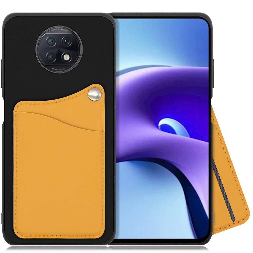 LOOF MODULE-CARD BICOLOR Series Xiaomi Redmi Note 9T 用 [メープルオレンジ] スマホケース ハードケース カード収納 ポケット キャッシュレス FeliCa対応 スマート決済 かざすだけ