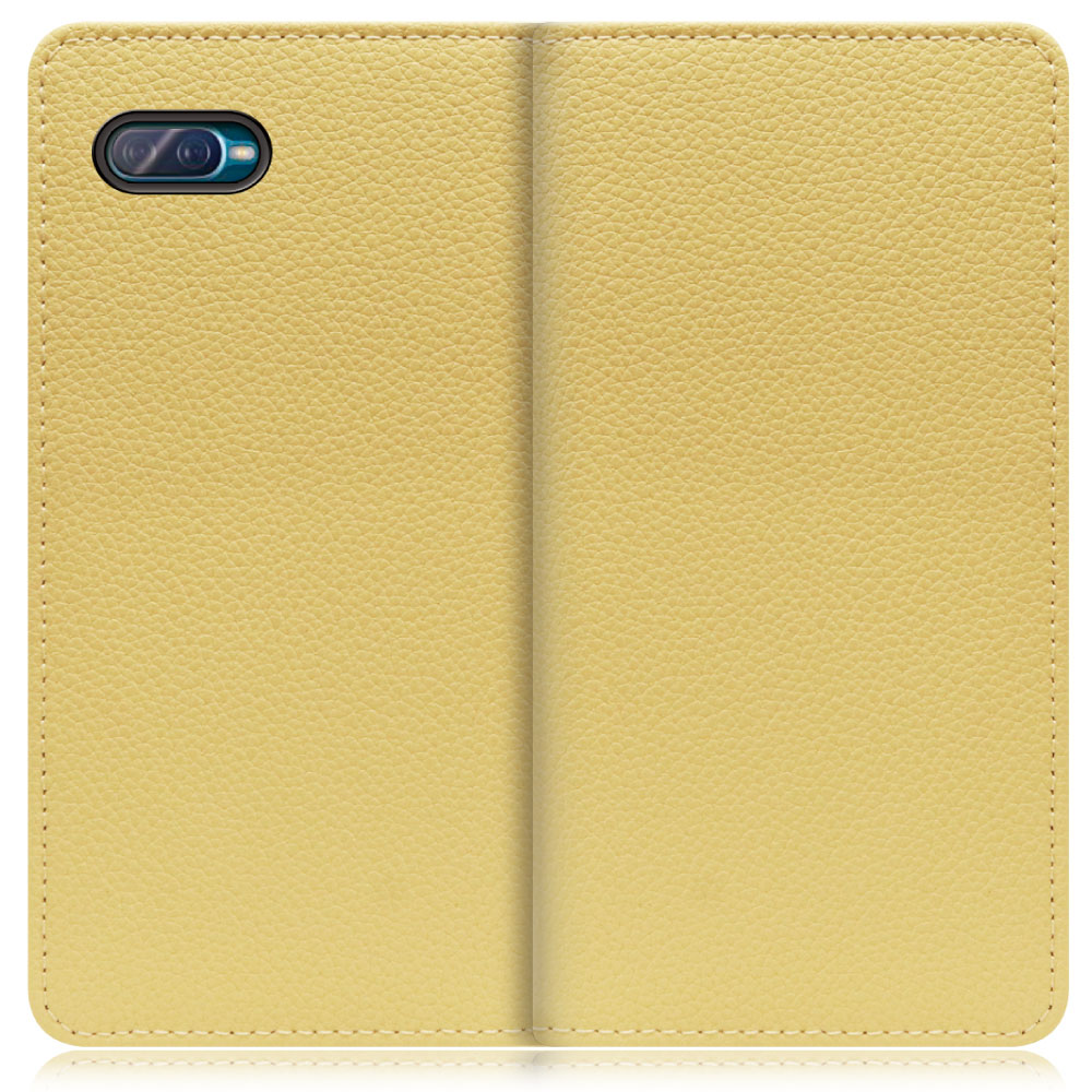 LooCo Official Shop LOOF BOOK Series OPPO Reno A Reno A 128G 用  [ジャスミンイエロー] 厳選本革 手帳型ケース 大容量カード収納 4ポケット スタンド機能 シンプルで使いやすい 上品
