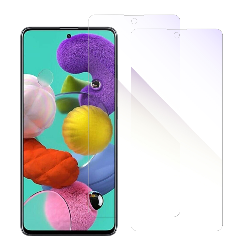 [2枚入り] LOOF Galaxy A51 5G SC-54A 用 保護フィルム 簡単貼り付け 画面保護 ソフトフィルム 気泡なし 傷防止 割れ防止 目に優しい [Galaxy A51 5G/ブルーライトカット仕様]