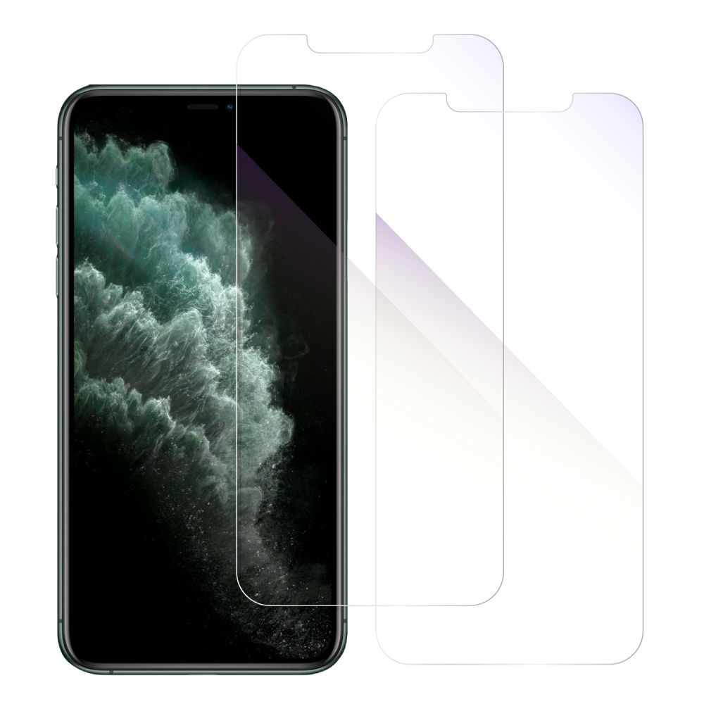 [2枚入り] LOOF iPhone 11 Pro Max 用 保護フィルム 簡単貼り付け 画面保護 ソフトフィルム 気泡なし 傷防止 割れ防止 目に優しい [iPhone 11 Pro Max/ブルーライトカット仕様]