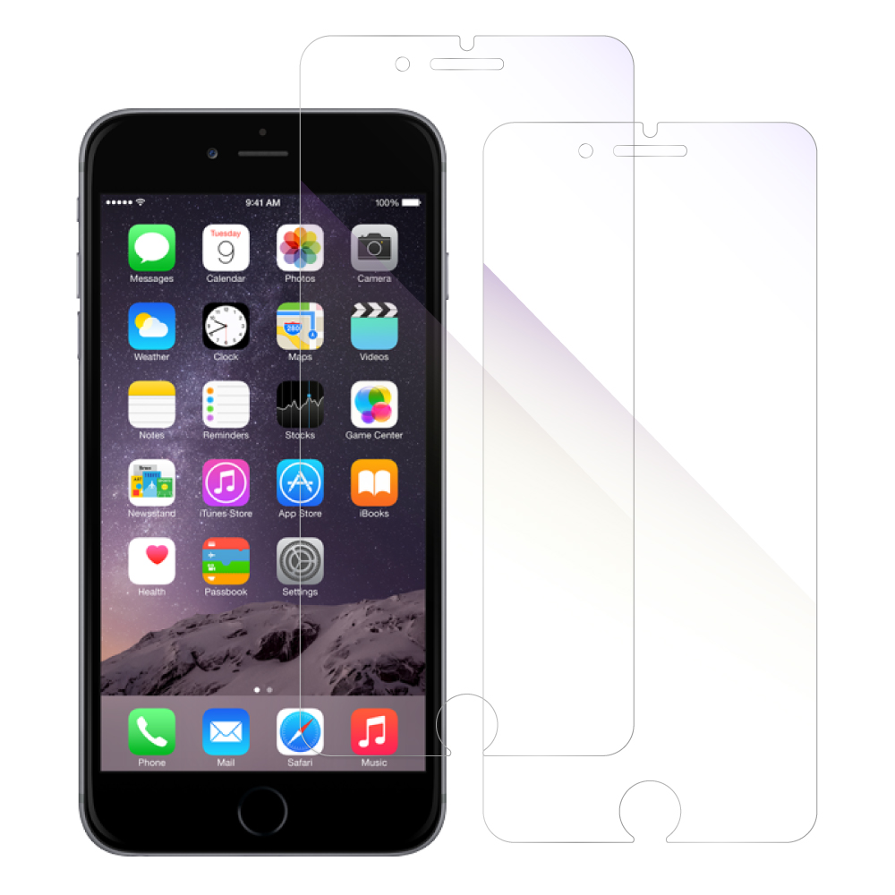 [2枚入り] LOOF iPhone 6 Plus / 6s Plus 用 保護フィルム 簡単貼り付け 画面保護 ソフトフィルム 気泡なし 傷防止 割れ防止 目に優しい [iPhone 6 Plus / 6s Plus/ブルーライトカット仕様]