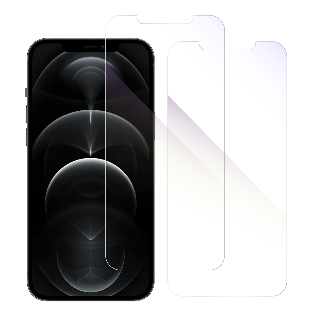 [2枚入り] LOOF iPhone 12 / 12 Pro 用 保護フィルム 簡単貼り付け 画面保護 ソフトフィルム 気泡なし 傷防止 割れ防止 目に優しい [iPhone 12 / 12 Pro/ブルーライトカット仕様]