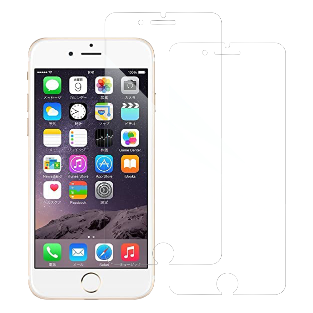 [2枚入り] LOOF iPhone 6 / 6s 用 保護フィルム 簡単貼り付け 画面保護 ソフトフィルム 気泡なし 傷防止 割れ防止 高透過率 [iPhone 6 / 6s/クリア仕様]
