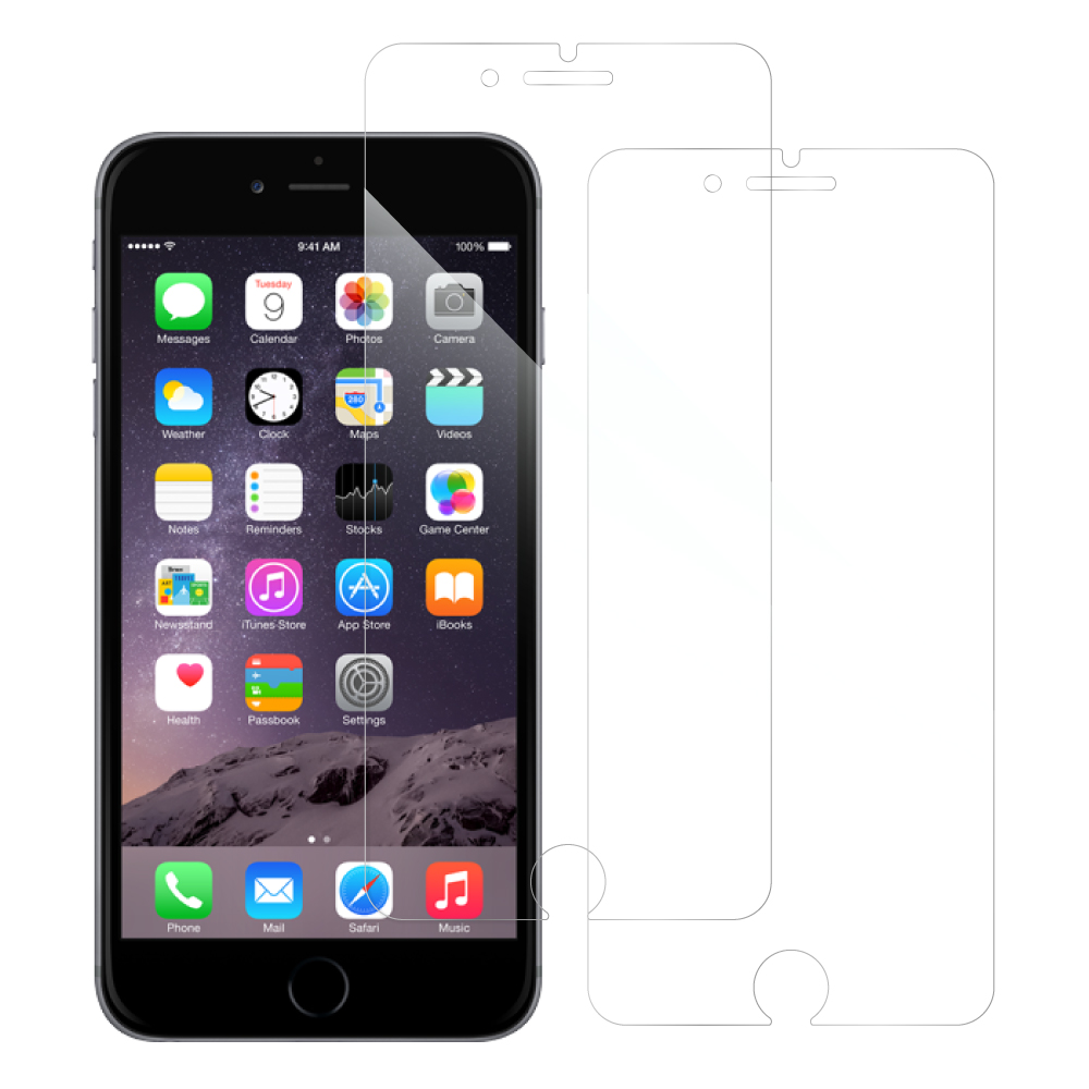 [2枚入り] LOOF iPhone 6 Plus / 6s Plus 用 保護フィルム 簡単貼り付け 画面保護 ソフトフィルム 気泡なし 傷防止 割れ防止 高透過率 [iPhone 6 Plus / 6s Plus/クリア仕様]