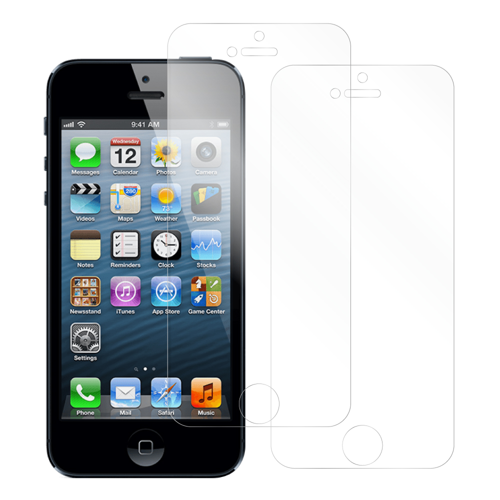 [2枚入り] LOOF iPhone 5 / 5s / SE(第一世代) 用 保護フィルム 簡単貼り付け 画面保護 ソフトフィルム 気泡なし 傷防止 割れ防止 ゲーマー向け 反射防止 [iPhone 5 / 5s / SE(第一世代)/マット仕様]