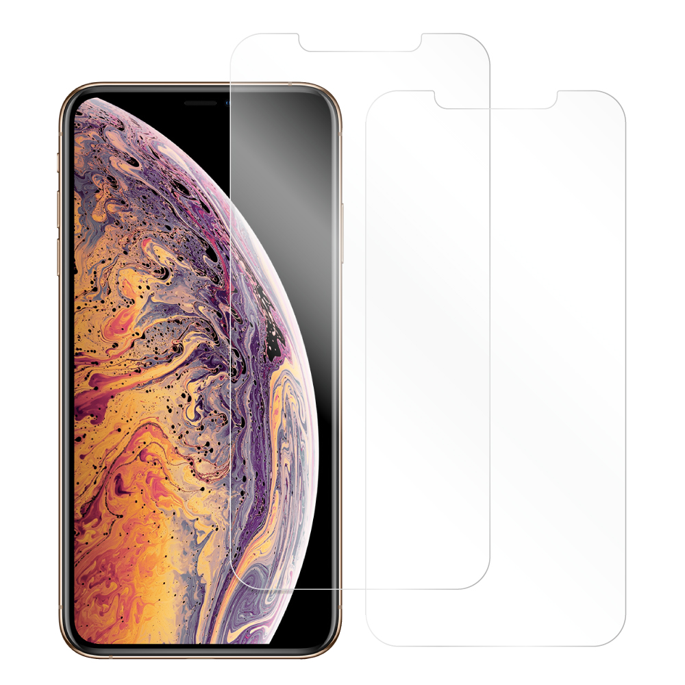 [2枚入り] LOOF iPhone XS Max 用 保護フィルム 簡単貼り付け 画面保護 ソフトフィルム 気泡なし 傷防止 割れ防止 ゲーマー向け 反射防止 [iPhone XS Max/マット仕様]