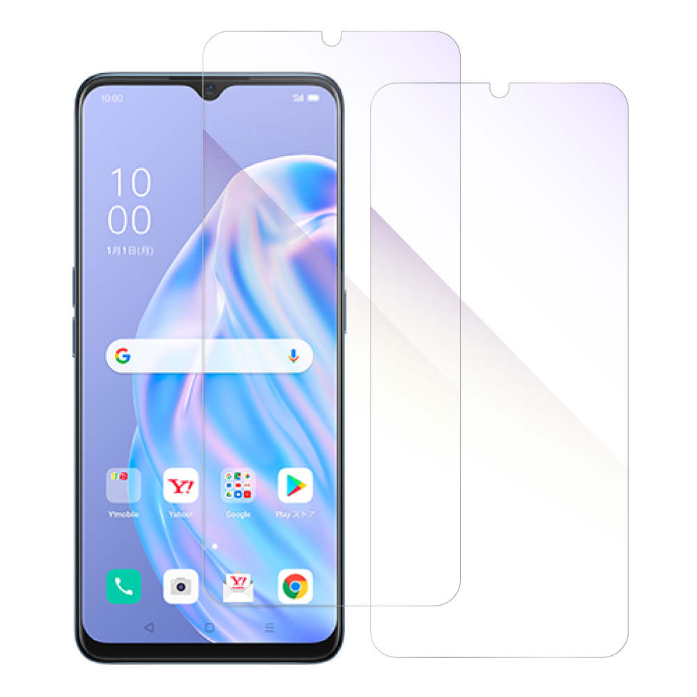 Looco Official Shop 2枚入り Loof Oppo Reno3 A 用 保護フィルム 簡単貼り付け 画面保護 ソフトフィルム 気泡なし 傷防止 割れ防止 目に優しい Oppo Reno3 A ブルーライトカット仕様