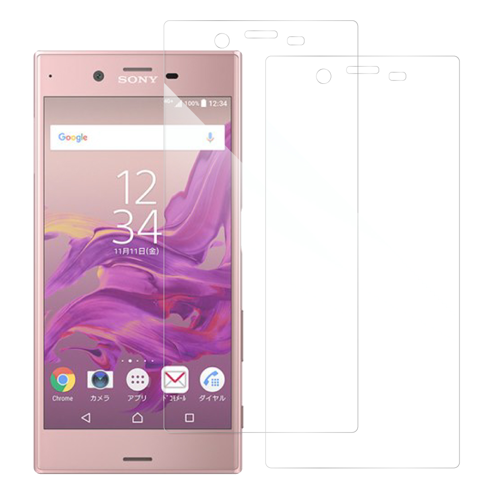 [2枚入り] LOOF Xperia XZ / XZs / SO-01J / SOV34 / SO-03J / SOV35 用 保護フィルム 簡単貼り付け 画面保護 ソフトフィルム 気泡なし 傷防止 割れ防止 高透過率 [Xperia XZ / XZs/クリア仕様]