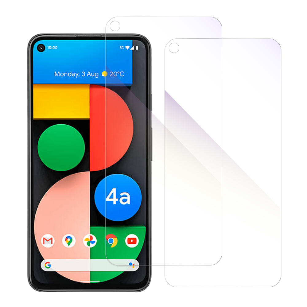 [2枚入り] LOOF Google Pixel 4a 5G 用 保護フィルム 簡単貼り付け 画面保護 ソフトフィルム 気泡なし 傷防止 割れ防止 目に優しい [Google Pixel 4a 5G/ブルーライトカット仕様]