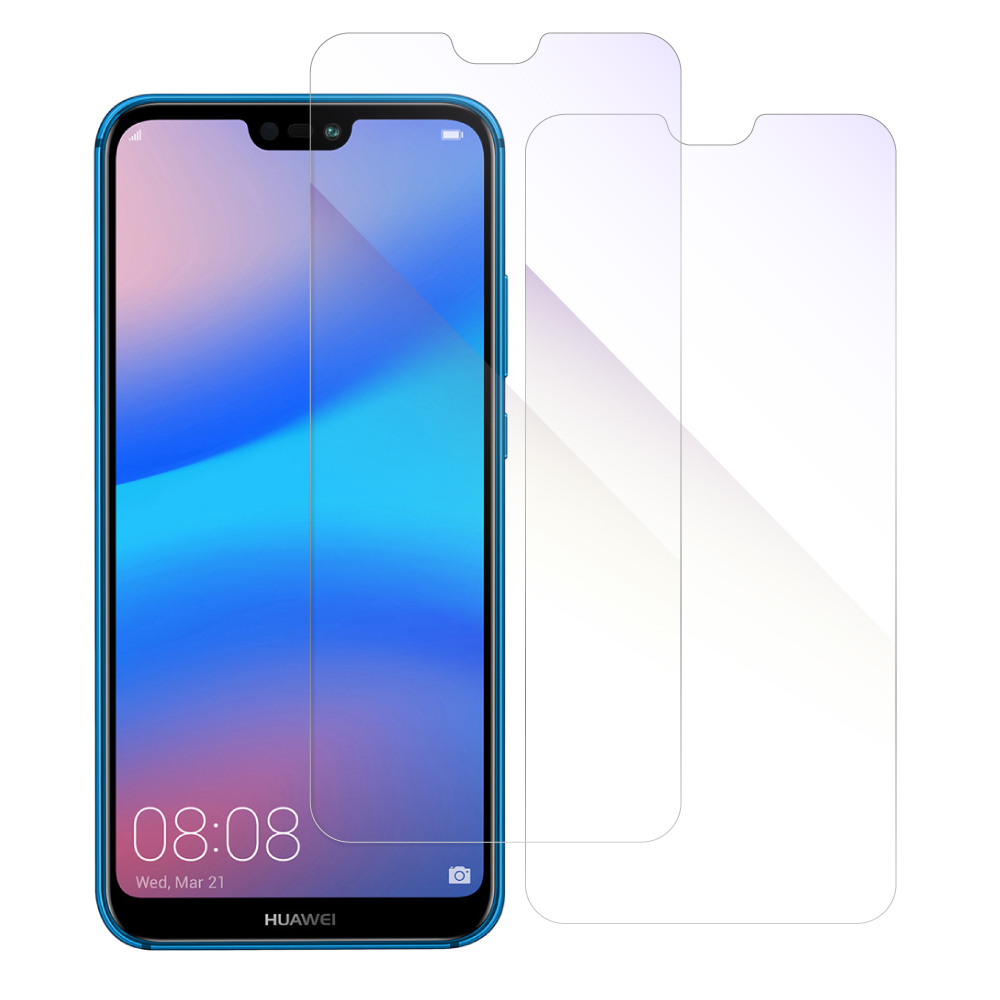 [2枚入り] LOOF HUAWEI P20 lite 用 保護フィルム 簡単貼り付け 画面保護 ソフトフィルム 気泡なし 傷防止 割れ防止 目に優しい [HUAWEI P20 lite/ブルーライトカット仕様]