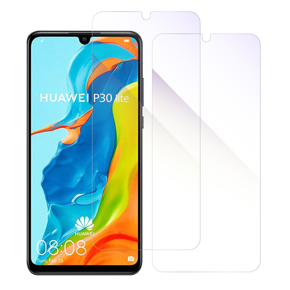 [2枚入り] LOOF HUAWEI P30 lite / lite Premium 用 保護フィルム 簡単貼り付け 画面保護 ソフトフィルム 気泡なし 傷防止 割れ防止 目に優しい [HUAWEI P30 lite / lite Premium/ブルーライトカット仕様]