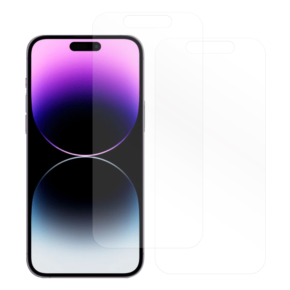 Looco Official Shop 2枚入り Loof Iphone 14 Pro Max 用 保護フィルム 簡単貼り付け 画面保護 ソフトフィルム 気泡なし 傷防止 割れ防止 高透過率 Iphone 14 Pro Max クリア仕様