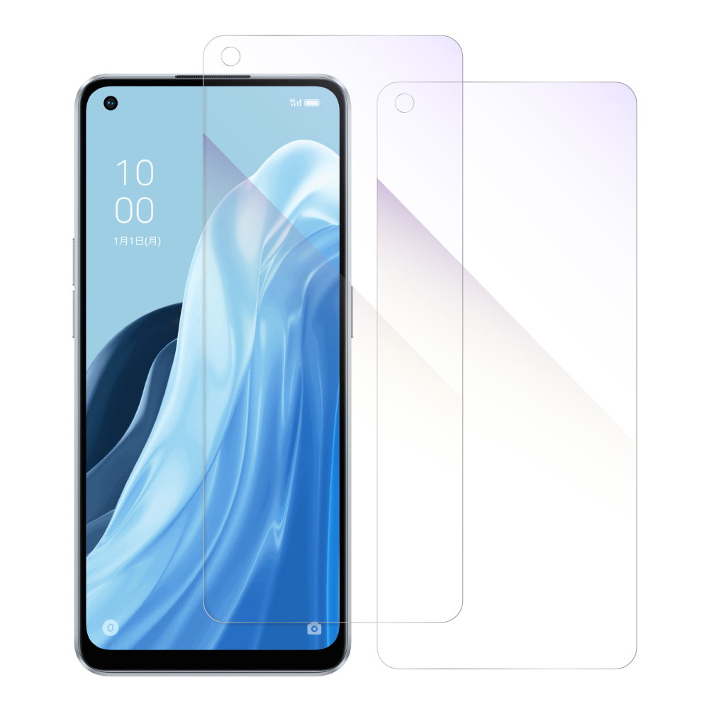 Looco Official Shop 2枚入り Loof Oppo Reno7 A 用 保護フィルム 簡単貼り付け 画面保護 ソフトフィルム 気泡なし 傷防止 割れ防止 目に優しい Oppo Reno7 A ブルーライトカット仕様