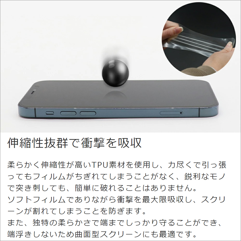 [2枚入り] LOOF KYOCERA あんしんスマホ KY-51B 用 保護フィルム 簡単貼り付け 画面保護 ソフトフィルム 気泡なし 傷防止 割れ防止 ゲーマー向け 反射防止 [マット仕様]