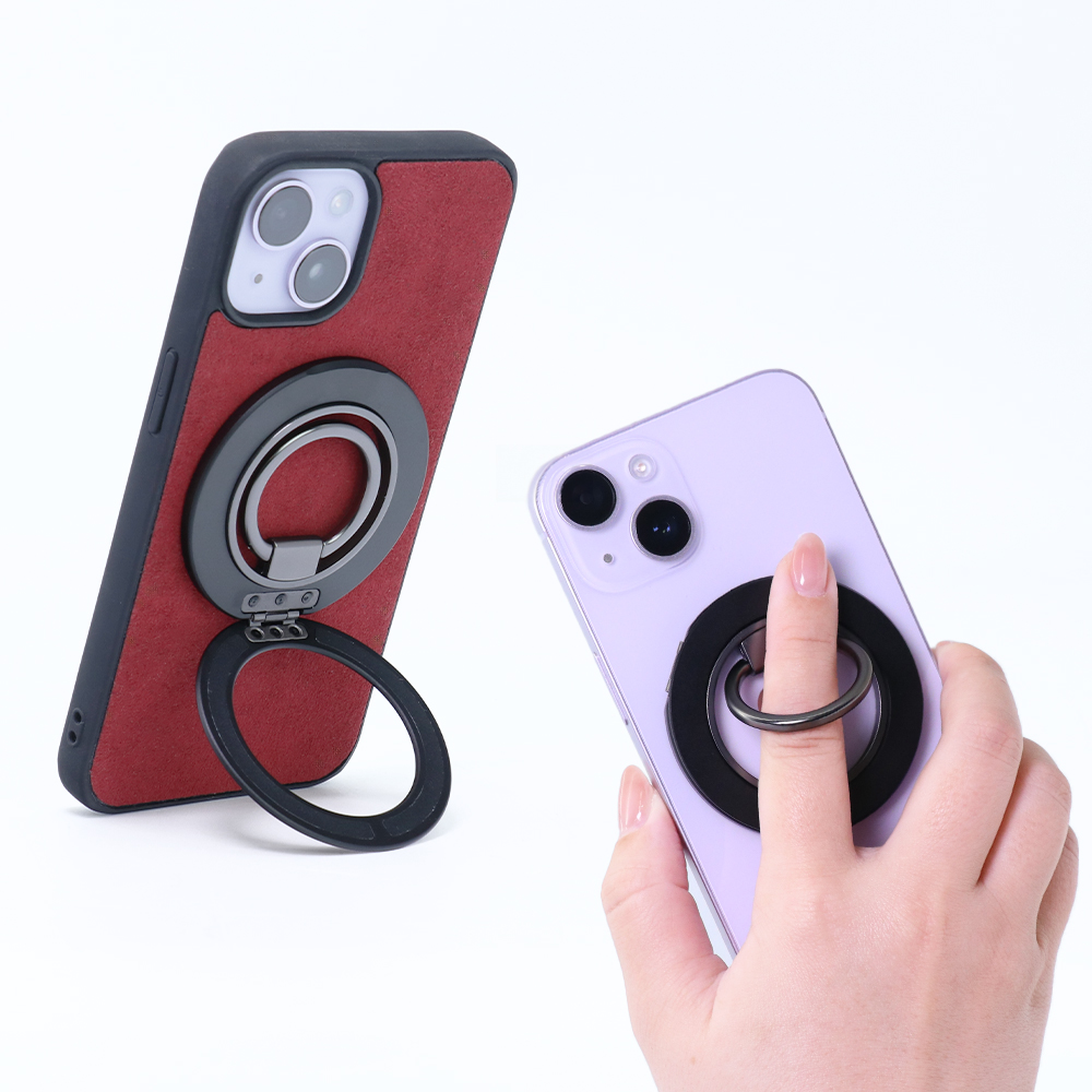 LOOF MagSafe対応 リング スタンド リングシール付き スマホリング 強力 スマホスタンド 薄型