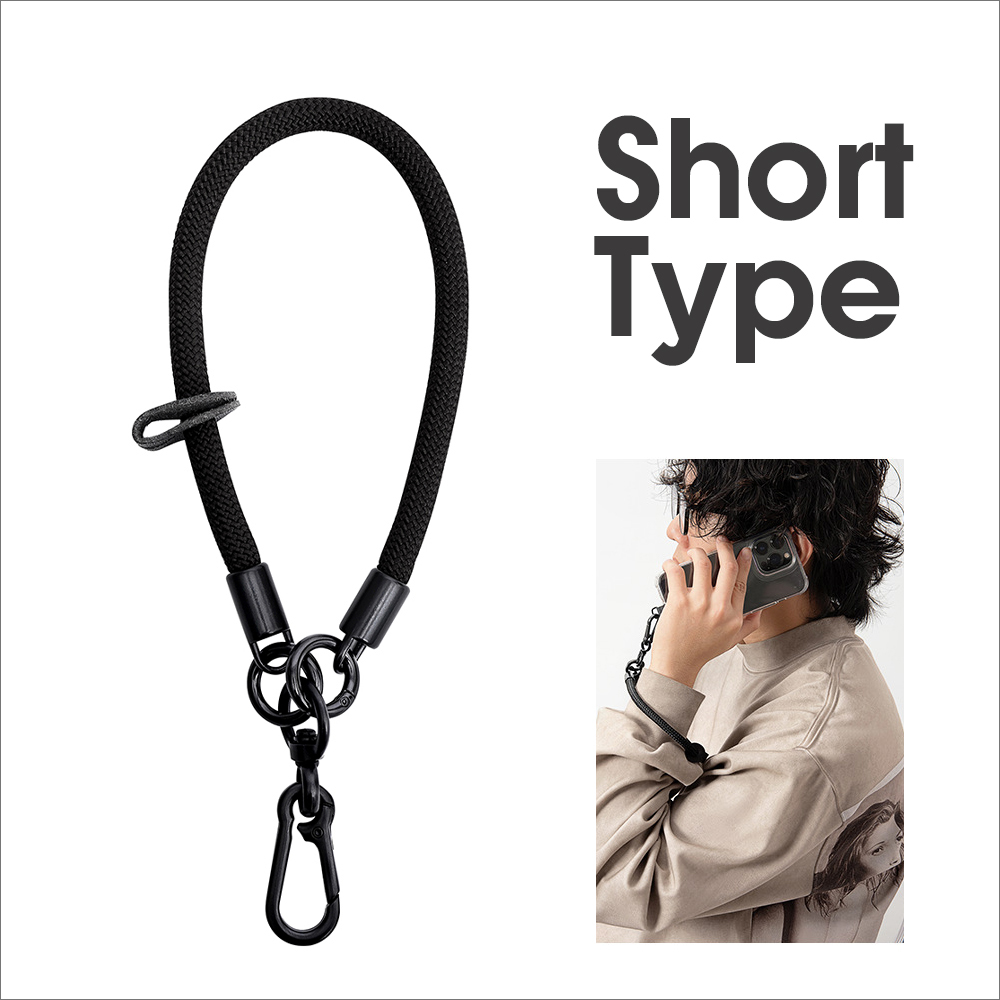 LOOF スマホ ショルダーストラップ スマホショルダー ストラップ 取り外し 手首 太め 紐 ひも 落下防止 長さ調節 ストラップホルダー シート 挟む ネックストラップ カラビナ 首掛け 肩掛け 斜め掛け 首かけ 肩かけ 全機種対応