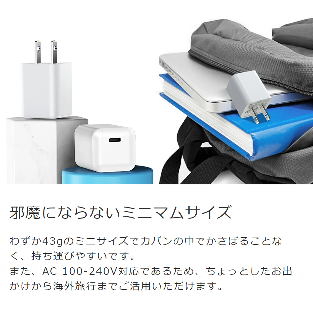 Looco Official Shop Loof Pd対応 w Acアダプター Usb Type C コネクター w出力 100v 240v 海外対応 急速充電器 グローバル 海外 スマホ スマートフォン Iphone アンドロイド モバイル タブレット ゲーム機