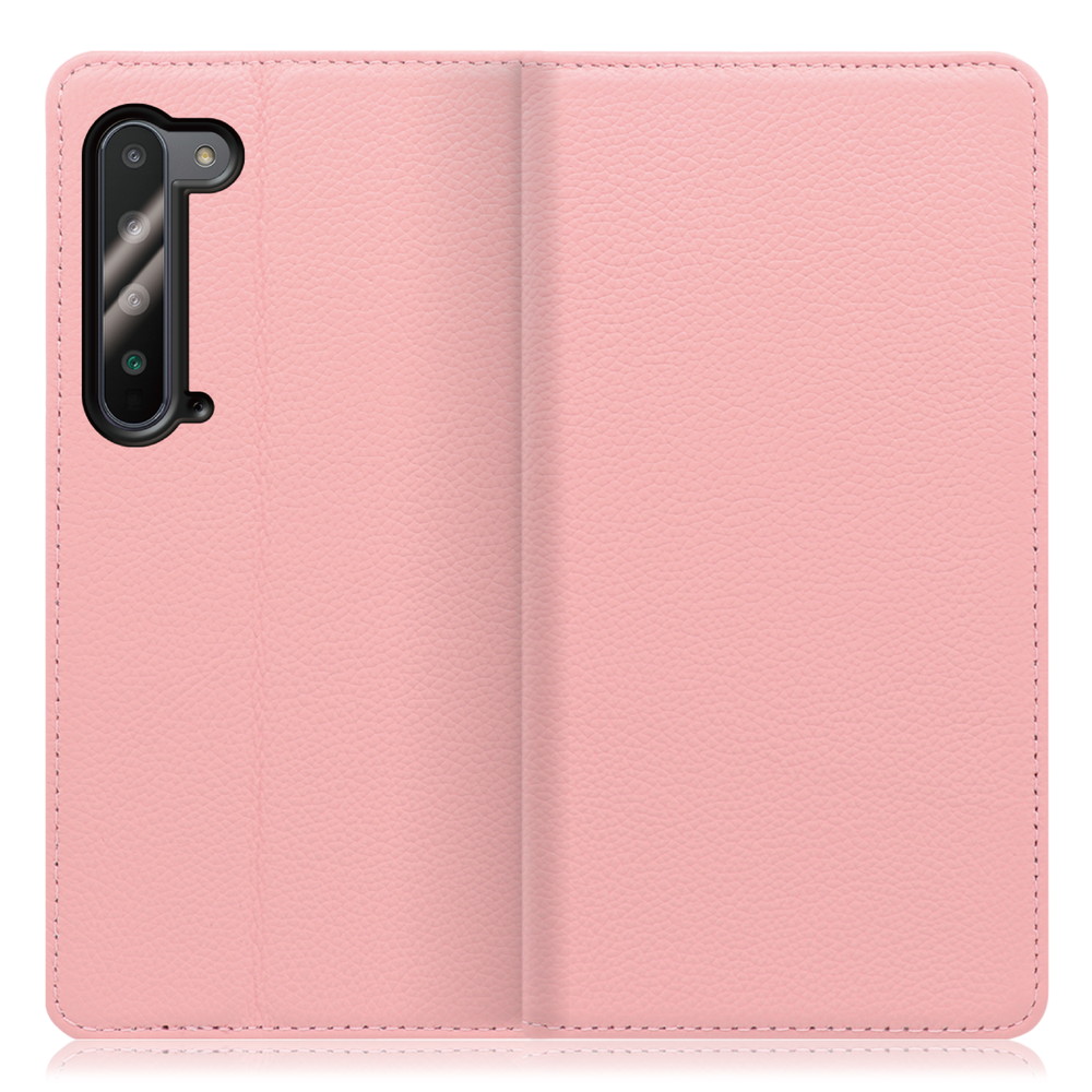 [ LOOF PASTEL ] AQUOS R5G SH-51A / SHG01  スマホケース ケース カバー 手帳型ケース カード収納 マグネット付き 本革 ベルトなし [ AQUOS R5G ]