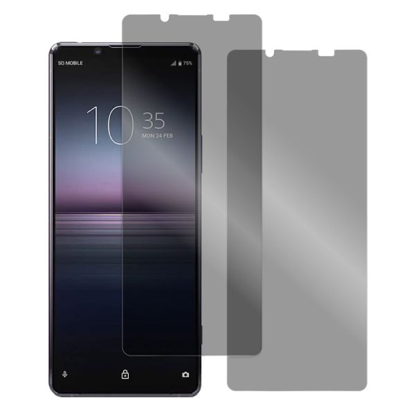 [2枚入り] LOOF 強化ソフトフィルム Xperia 1 II SO-51A / SOG01 xperia1Ⅱ 1Ⅱ xperia1 保護フィルム クリア/マット/ブルーライトカット/覗き見防止  簡単貼り付け 画面保護 ソフトフィルム 気泡なし 傷防止 割れ防止 [ Xperia 1 Ⅱ ]