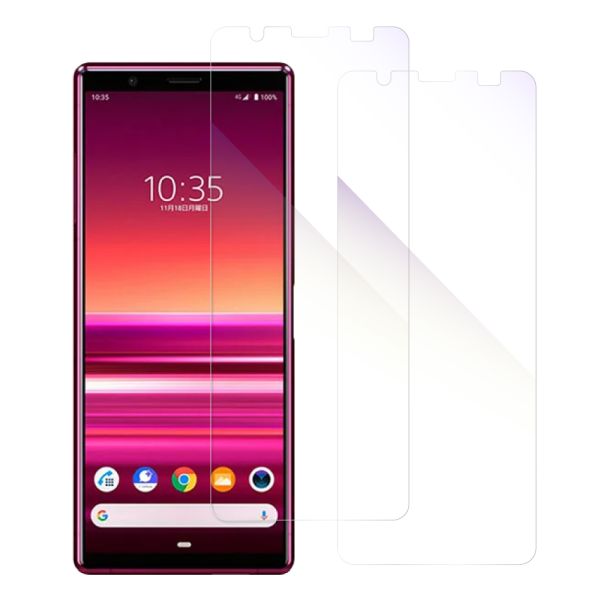 [2枚入り] LOOF 強化ソフトフィルム Xperia 5 SO-01M / SOV41 / 901SO xperia5 保護フィルム クリア/マット/ブルーライトカット/覗き見防止  簡単貼り付け 画面保護 ソフトフィルム 気泡なし 傷防止 割れ防止 [ Xperia 5 ]