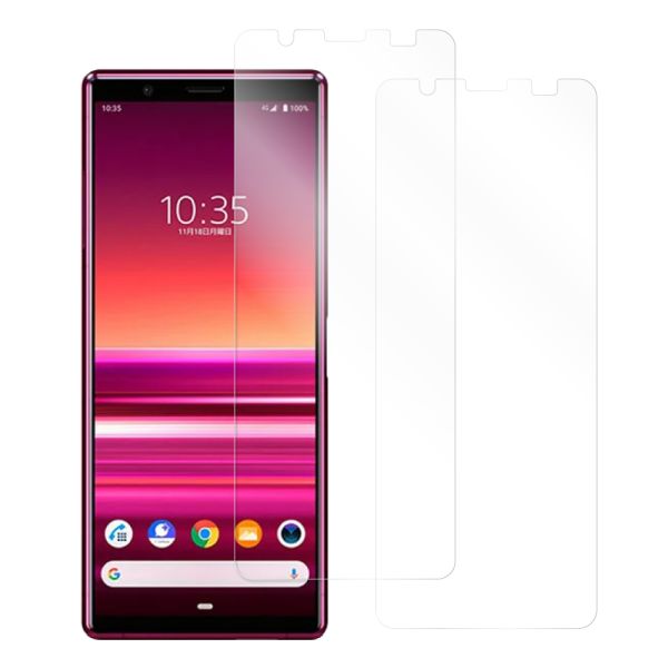 [2枚入り] LOOF 強化ソフトフィルム Xperia 5 SO-01M / SOV41 / 901SO xperia5 保護フィルム クリア/マット/ブルーライトカット/覗き見防止  簡単貼り付け 画面保護 ソフトフィルム 気泡なし 傷防止 割れ防止 [ Xperia 5 ]