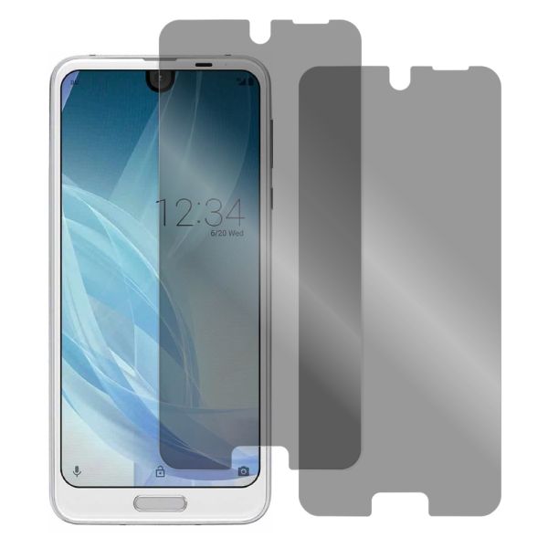 [2枚入り] LOOF 強化ソフトフィルム AQUOS R2 SH-03K / SHV42 / 706SH  保護フィルム クリア/マット/ブルーライトカット/覗き見防止  簡単貼り付け 画面保護 ソフトフィルム 気泡なし 傷防止 割れ防止 [ AQUOS R2 ]