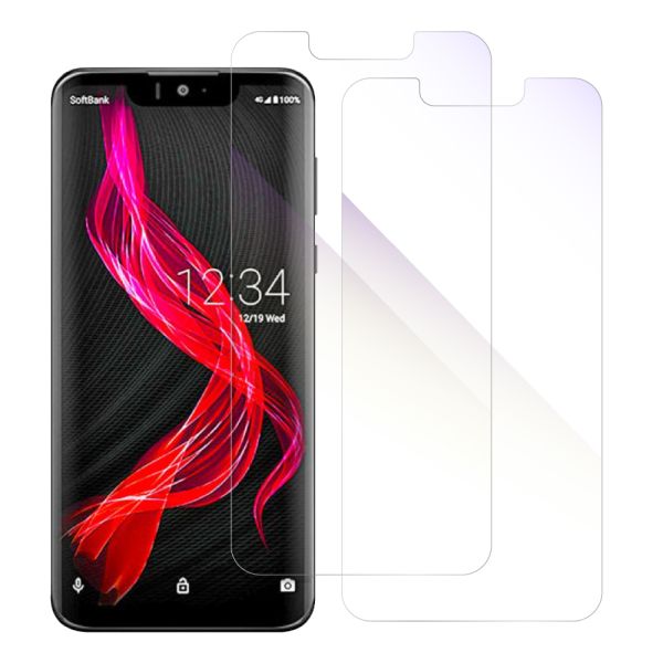 [2枚入り] LOOF 強化ソフトフィルム AQUOS zero 801SH / SH-M10 ゼロ zero 保護フィルム クリア/マット/ブルーライトカット/覗き見防止  簡単貼り付け 画面保護 ソフトフィルム 気泡なし 傷防止 割れ防止 [ AQUOS zero ]