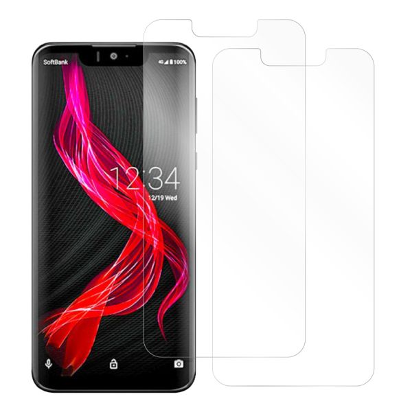 [2枚入り] LOOF 強化ソフトフィルム AQUOS zero 801SH / SH-M10 ゼロ zero 保護フィルム クリア/マット/ブルーライトカット/覗き見防止  簡単貼り付け 画面保護 ソフトフィルム 気泡なし 傷防止 割れ防止 [ AQUOS zero ]