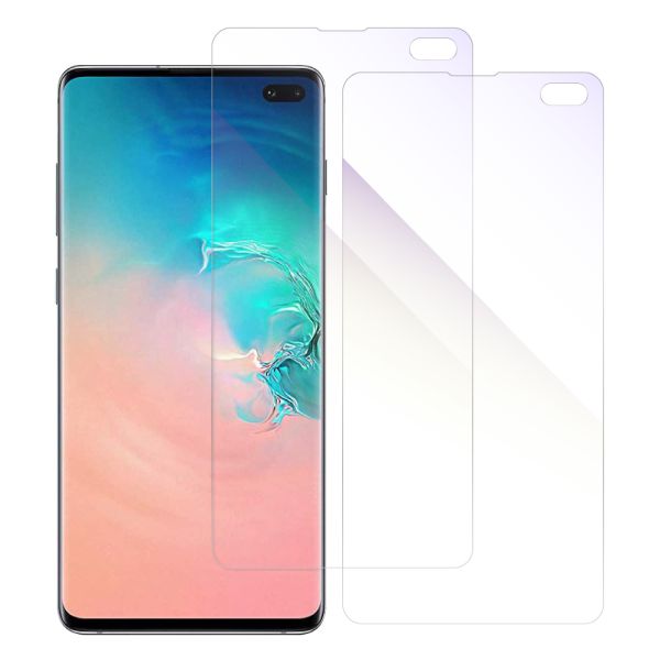 [2枚入り] LOOF 強化ソフトフィルム Galaxy S10+ SC-04L / SCV42 s10plus s10 plus 保護フィルム クリア/マット/ブルーライトカット/覗き見防止  簡単貼り付け 画面保護 ソフトフィルム 気泡なし 傷防止 割れ防止 [ Galaxy S10+ ]