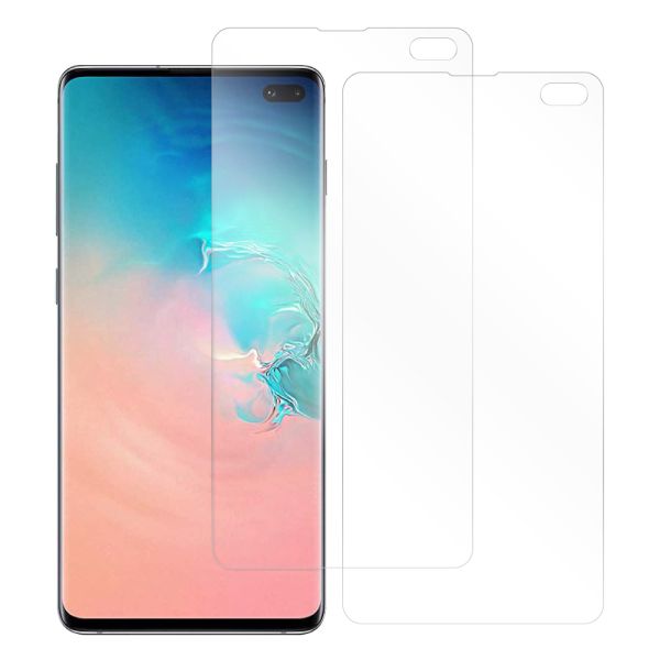 [2枚入り] LOOF 強化ソフトフィルム Galaxy S10+ SC-04L / SCV42 s10plus s10 plus 保護フィルム クリア/マット/ブルーライトカット/覗き見防止  簡単貼り付け 画面保護 ソフトフィルム 気泡なし 傷防止 割れ防止 [ Galaxy S10+ ]