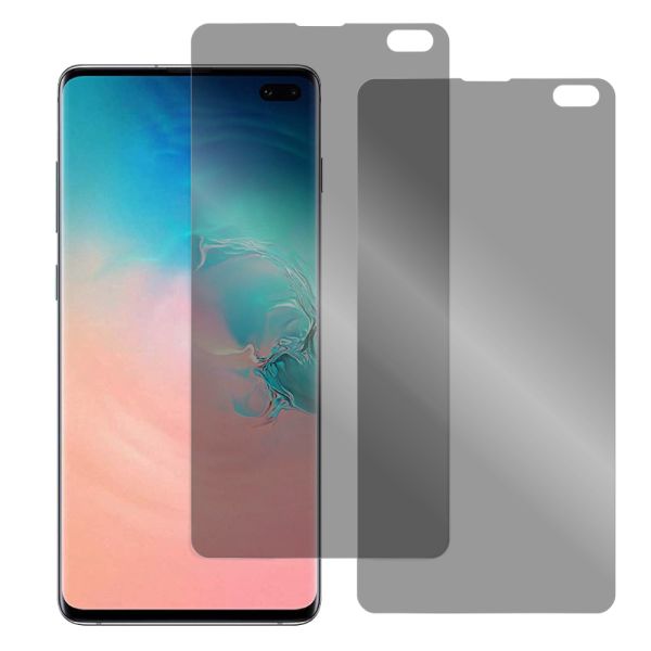[2枚入り] LOOF 強化ソフトフィルム Galaxy S10+ SC-04L / SCV42 s10plus s10 plus 保護フィルム クリア/マット/ブルーライトカット/覗き見防止  簡単貼り付け 画面保護 ソフトフィルム 気泡なし 傷防止 割れ防止 [ Galaxy S10+ ]
