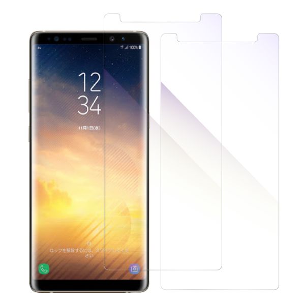[2枚入り] LOOF 強化ソフトフィルム Galaxy Note8 SC-01K / SCV37 note8 note 8 保護フィルム クリア/マット/ブルーライトカット/覗き見防止  簡単貼り付け 画面保護 ソフトフィルム 気泡なし 傷防止 割れ防止 [ Galaxy Note8 ]