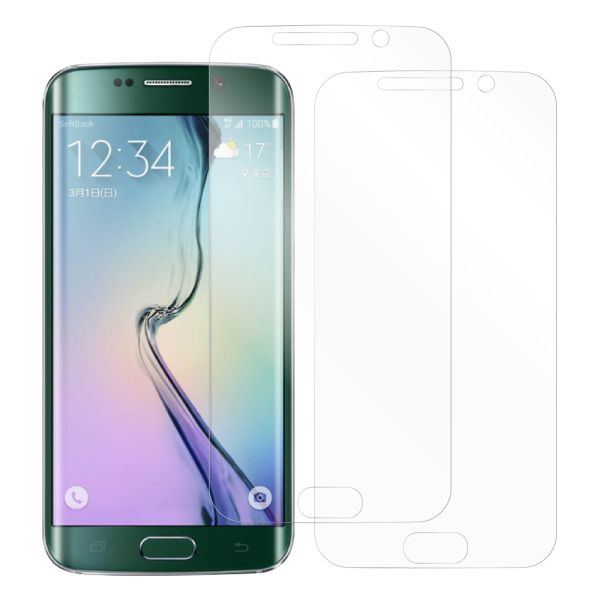 [2枚入り] LOOF 強化ソフトフィルム Galaxy S6 edge SC-04G / SCV31 s6edge s6エッジ 保護フィルム クリア/マット/ブルーライトカット/覗き見防止  簡単貼り付け 画面保護 ソフトフィルム 気泡なし 傷防止 割れ防止 [ Galaxy S6 edge ]