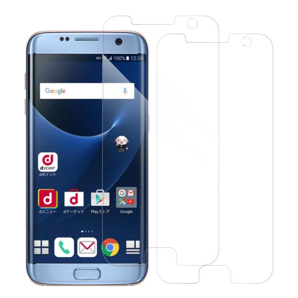 [2枚入り] LOOF 強化ソフトフィルム Galaxy S7 edge SC-02H / SCV33 s7edge s7エッジ 保護フィルム クリア/マット/ブルーライトカット/覗き見防止  簡単貼り付け 画面保護 ソフトフィルム 気泡なし 傷防止 割れ防止 [ Galaxy S7 edge ]