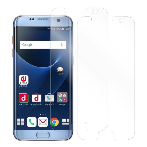 [2枚入り] LOOF 強化ソフトフィルム Galaxy S7 edge SC-02H / SCV33 s7edge s7エッジ 保護フィルム クリア/マット/ブルーライトカット/覗き見防止  簡単貼り付け 画面保護 ソフトフィルム 気泡なし 傷防止 割れ防止 [ Galaxy S7 edge ]