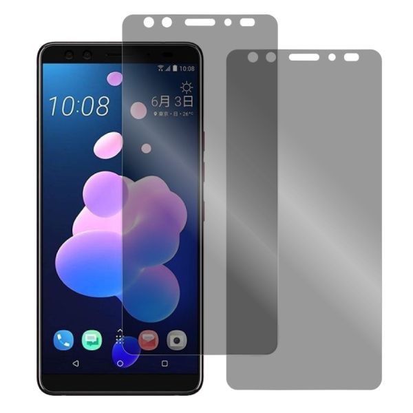[2枚入り] LOOF 強化ソフトフィルム HTC U12+ u12plus u12 plus u12プラス 保護フィルム クリア/マット/ブルーライトカット/覗き見防止  簡単貼り付け 画面保護 ソフトフィルム 気泡なし 傷防止 割れ防止 [ HTC U12+ ]
