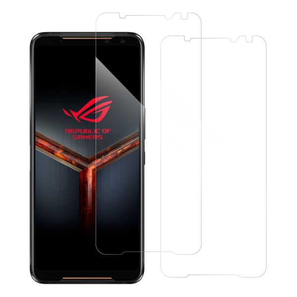 [2枚入り] LOOF 強化ソフトフィルム ASUS ROG Phone II ZS660KL rogphone2 rogphoneⅡ 保護フィルム クリア/マット/ブルーライトカット/覗き見防止  簡単貼り付け 画面保護 ソフトフィルム 気泡なし 傷防止 割れ防止 [ ASUS ROG Phone II(ZS660KL) ]