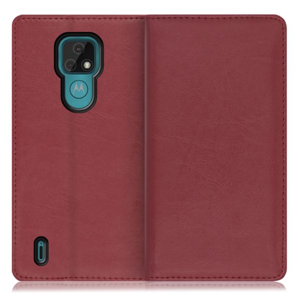 [ LOOF ROYALE ] moto e7 motoe7 スマホケース ケース カバー 手帳型ケース カード収納 マグネット付き 本革 ベルトなし [ moto e7 ]