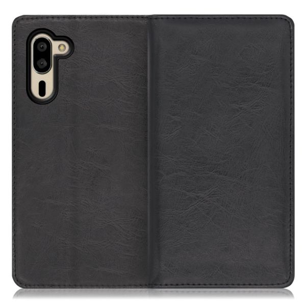 [ LOOF ROYALE ] シンプルスマホ5 シンプルスマホ 5 simple スマホケース ケース カバー 手帳型ケース カード収納 マグネット付き 本革 ベルトなし [ シンプルスマホ5 ]