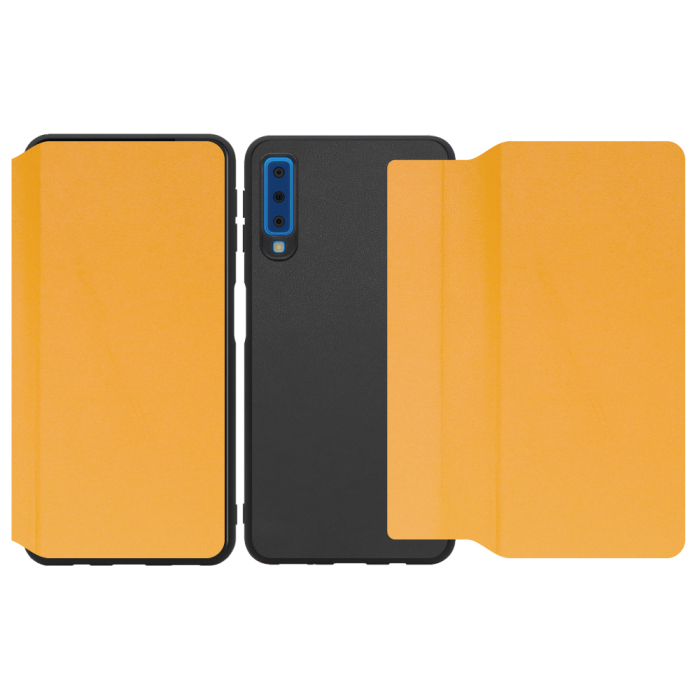 [ LOOF SLIM-FIT ] Galaxy A7 SM-A750C galaxya7 スマホケース 背面 ケース カバー 手帳型 ハードケース カード収納 ポケットあり/なし マグネットなし ストラップホール [ Galaxy A7 ]