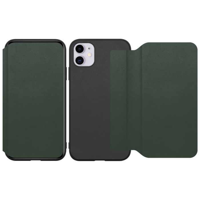 [ LOOF SLIM-FIT ] iPhone 11 iPhone11 スマホケース 背面 ケース カバー 手帳型 ハードケース カード収納 ポケットあり/なし マグネットなし ストラップホール [ iPhone 11 ]