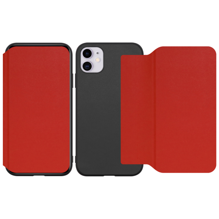[ LOOF SLIM-FIT ] iPhone 11 iPhone11 スマホケース 背面 ケース カバー 手帳型 ハードケース カード収納 ポケットあり/なし マグネットなし ストラップホール [ iPhone 11 ]