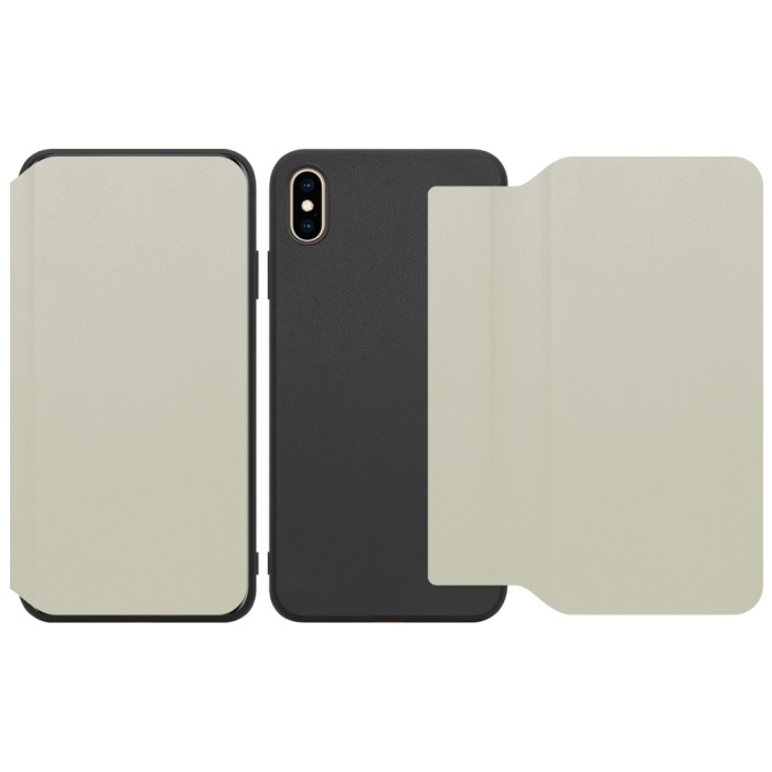 [ LOOF SLIM-FIT ] iPhone XS Max iPhonexsmax xsmax スマホケース 背面 ケース カバー 手帳型 ハードケース カード収納 ポケットあり/なし マグネットなし ストラップホール [ iPhone XS Max ]