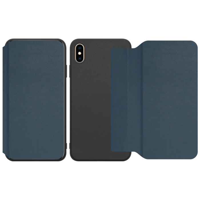 [ LOOF SLIM-FIT ] iPhone XS Max iPhonexsmax xsmax スマホケース 背面 ケース カバー 手帳型 ハードケース カード収納 ポケットあり/なし マグネットなし ストラップホール [ iPhone XS Max ]