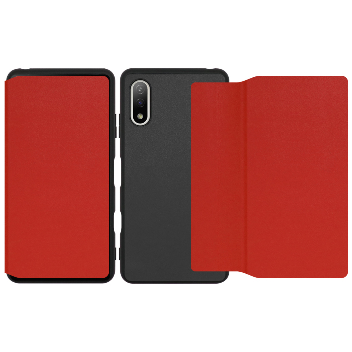 [ LOOF SLIM-FIT ] Xperia Ace II SO-41B aceⅡ ace2 スマホケース 背面 ケース カバー 手帳型 ハードケース カード収納 ポケットあり/なし マグネットなし ストラップホール [ Xperia Ace Ⅱ ]