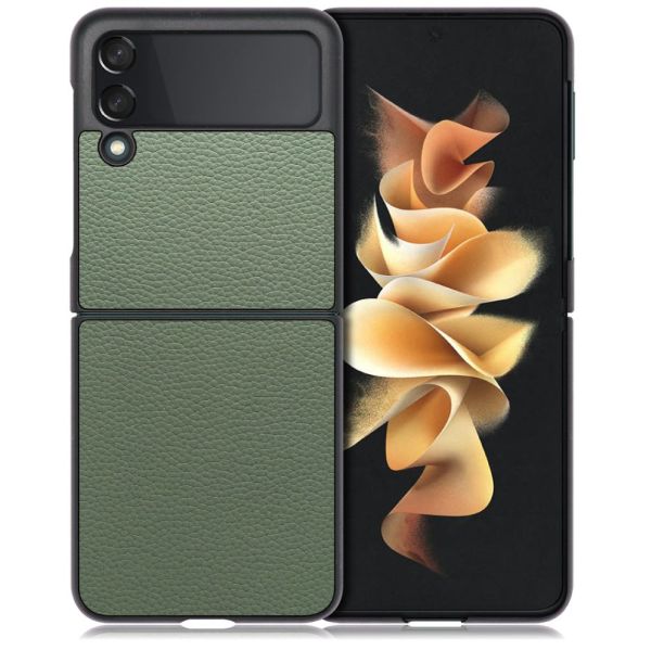 [ LOOF LUXURY-SHELL ] Galaxy Z Flip3 5G SC-54B  スマホケース 背面 ケース カバー ハードケース 本革 ストラップホール [ Galaxy Z Flip3 5G ]