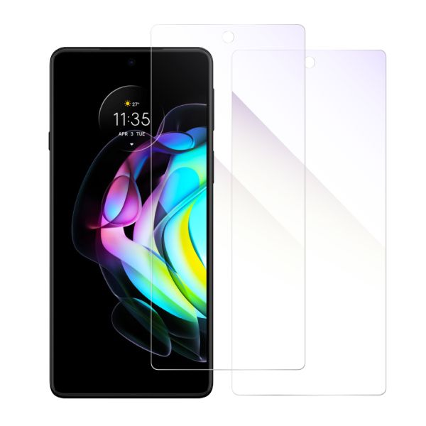 [2枚入り] LOOF 強化ソフトフィルム motorola  edge 20 edge20 保護フィルム クリア/マット/ブルーライトカット/覗き見防止  簡単貼り付け 画面保護 ソフトフィルム 気泡なし 傷防止 割れ防止 [ edge 20 ]