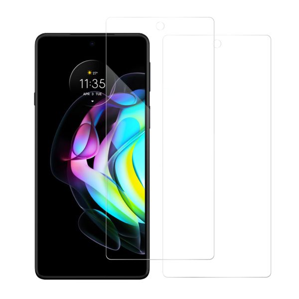 [2枚入り] LOOF 強化ソフトフィルム motorola  edge 20 edge20 保護フィルム クリア/マット/ブルーライトカット/覗き見防止  簡単貼り付け 画面保護 ソフトフィルム 気泡なし 傷防止 割れ防止 [ edge 20 ]