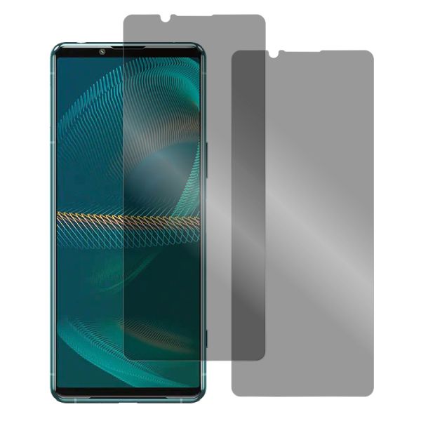 [2枚入り] LOOF 強化ソフトフィルム Xperia 5 III  Xperia5Ⅲ 5Ⅲ xperia5 保護フィルム クリア/マット/ブルーライトカット/覗き見防止  簡単貼り付け 画面保護 ソフトフィルム 気泡なし 傷防止 割れ防止 [ Xperia 5 III ]